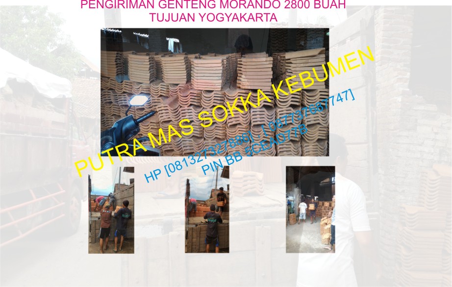 Pengiriman Genteng MORANDO Natural tujuan JOGJA